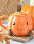 Taza Calabaza Halloween + Calcetines