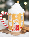 Taza navideña casita de jengibre · PREVENTA
