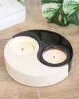 Soporte velas Yin Yang