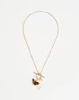 Collar Mariposa Almirante Rojo Esmaltada