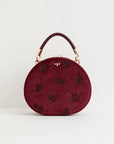 Bolso Flora Terciopelo grosella