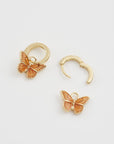 Pendientes Mariposa Naranja