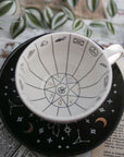 Taza para leer posos con platito - Pieza especial - GreenWitchArt