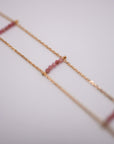 Choker collar de turmalina rosa - GreenWitchArt