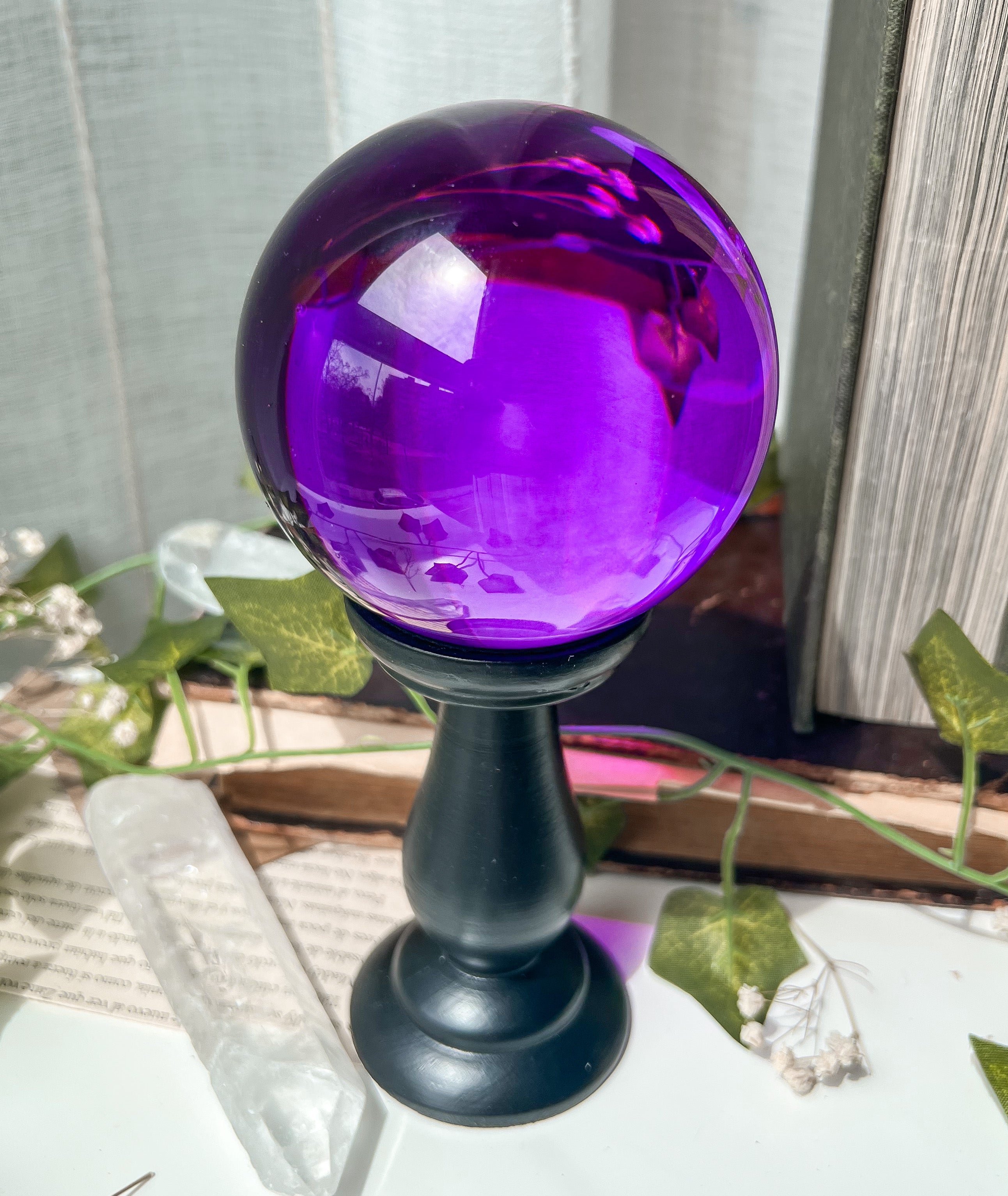 Bola de cristal púrpura – GreenWitchArt