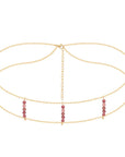 Choker collar de turmalina rosa - GreenWitchArt