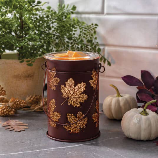 Lámpara aromática hojas otoñales