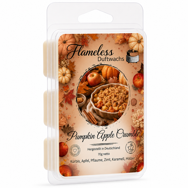 Crumble de calabaza y manzana cera aromática