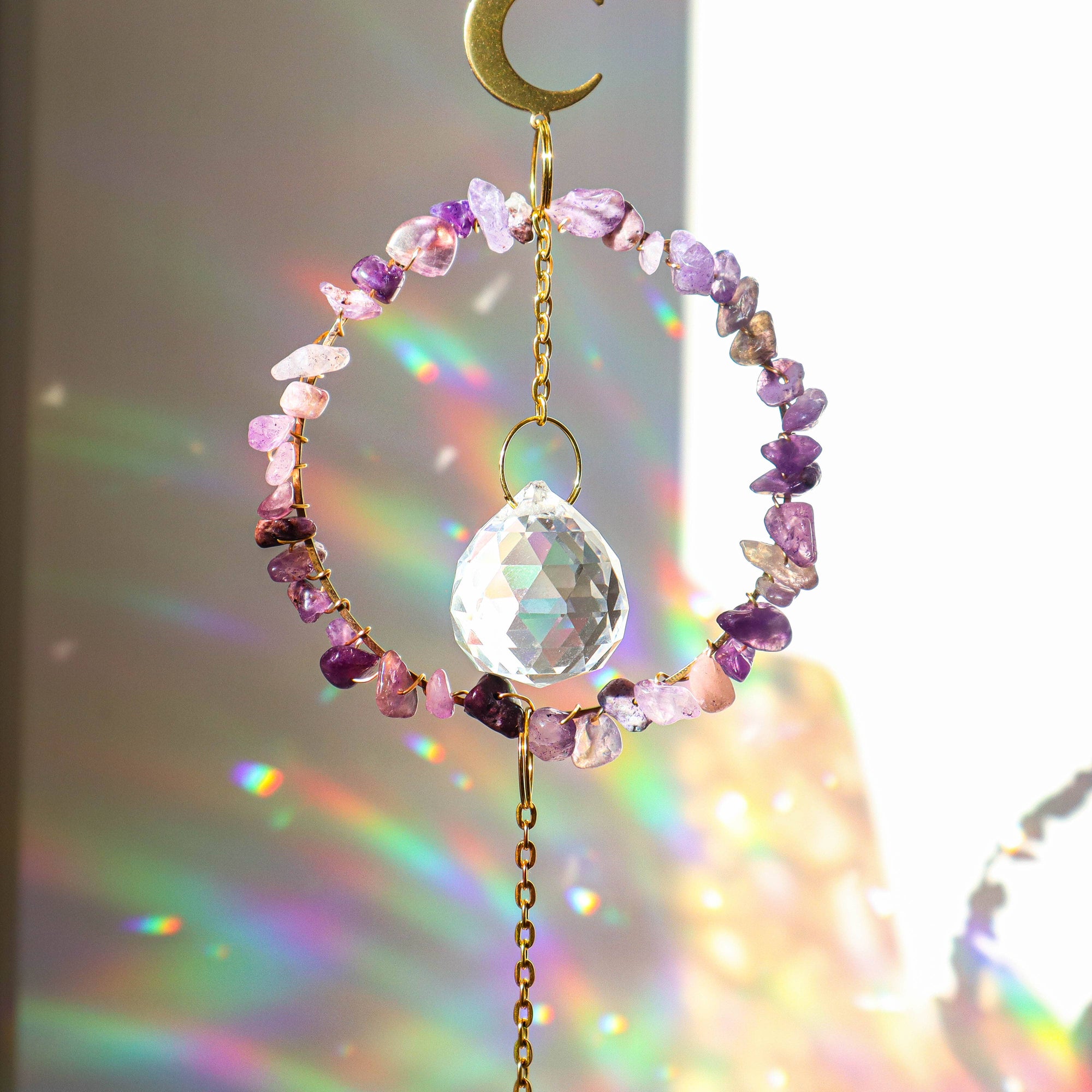 Suncatcher con piedras preciosas