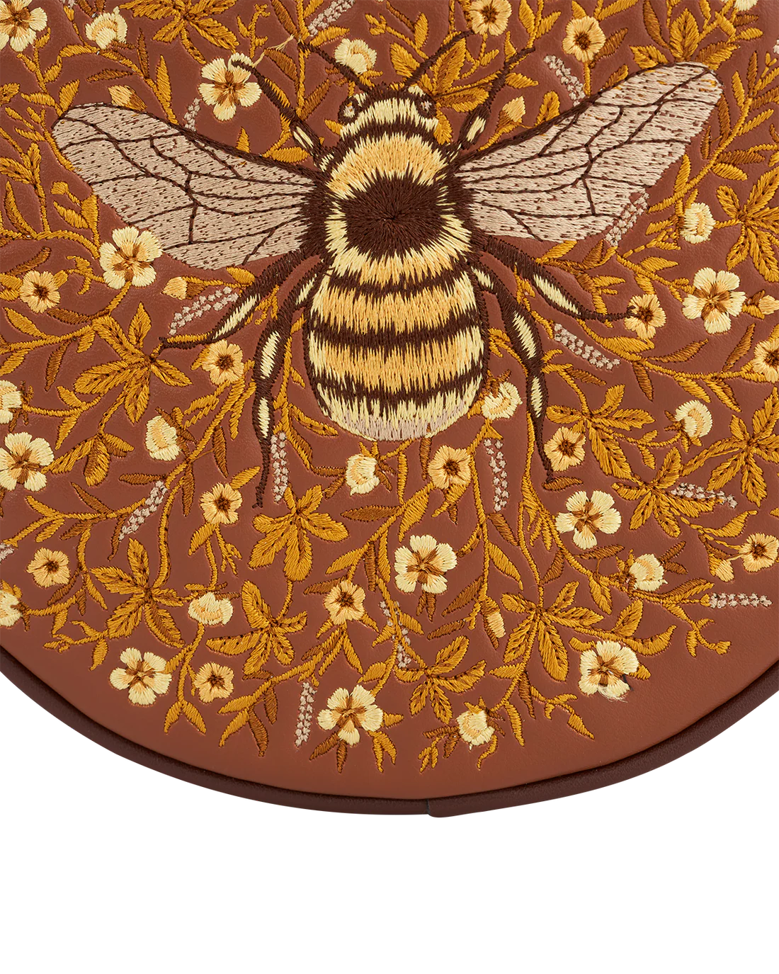 Bolso redondo bordado Abeja