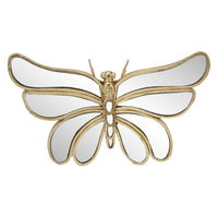 Espejo mariposa en dorado