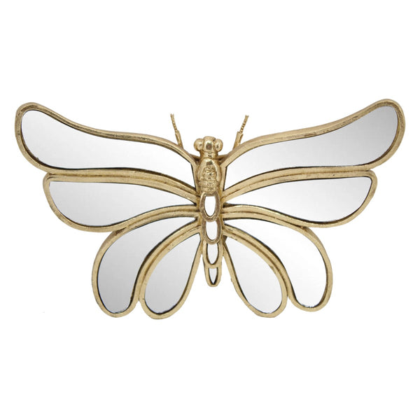 Espejo mariposa en dorado