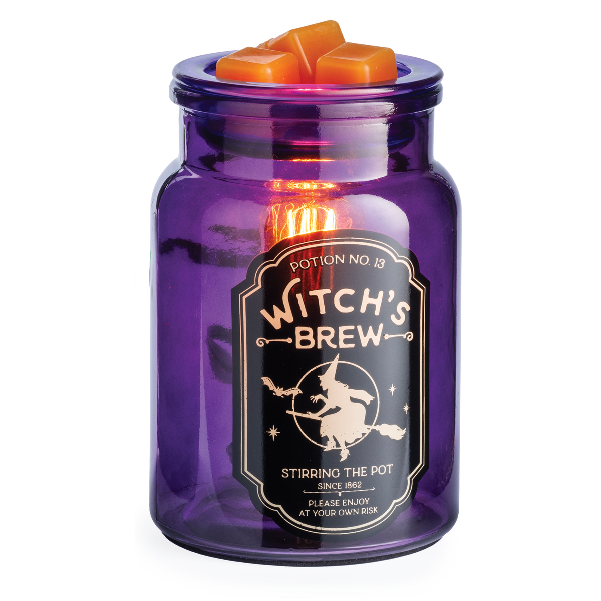 Lámpara aromática eléctrica Edison Pócima de Brujas · violeta oscuro