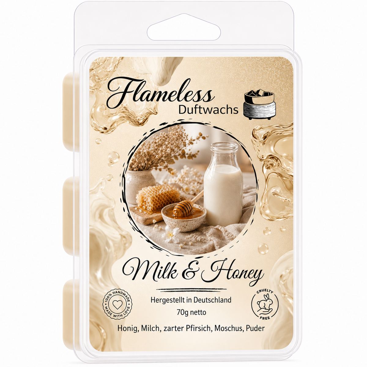 Leche y miel cera aromática