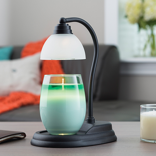 Lámpara para velas perfumadas negro