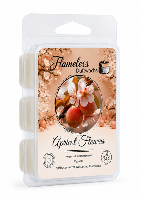 Flores de albaricoque cera aromática