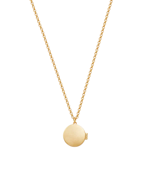 Collar con reliquiario dorado de sol