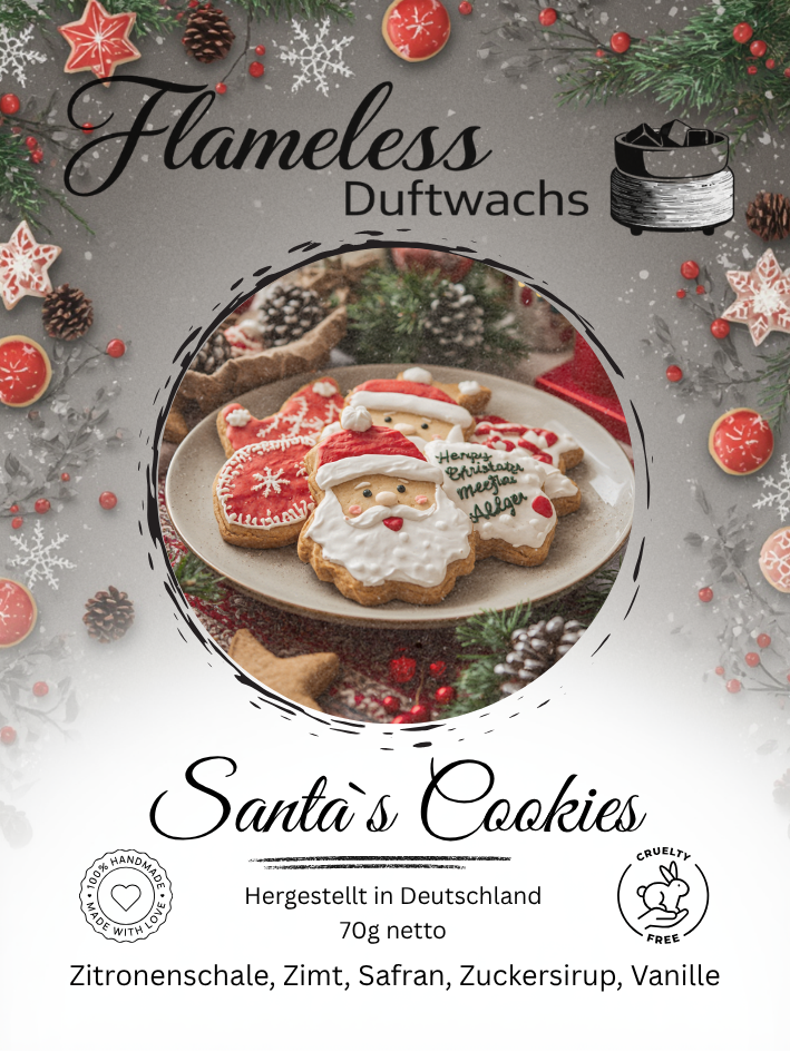 Cera aromática Galletas de Papá Noel · 70 g