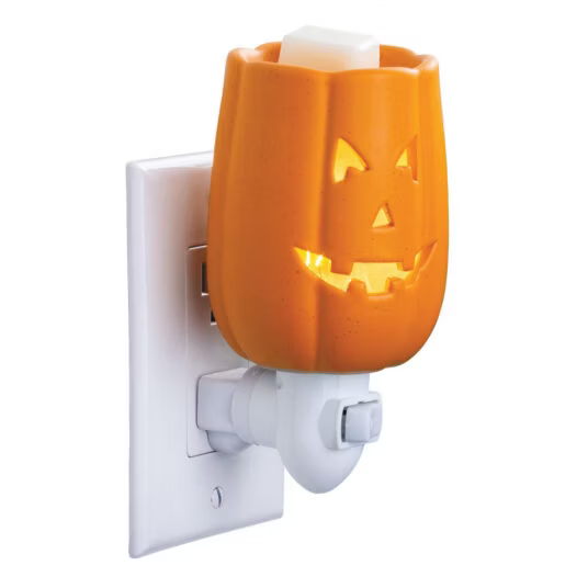 Lámpara aromática enchufable calabaza