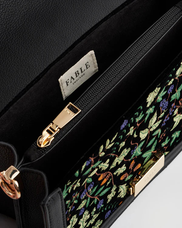 Bolso Cathy Black Embroidered