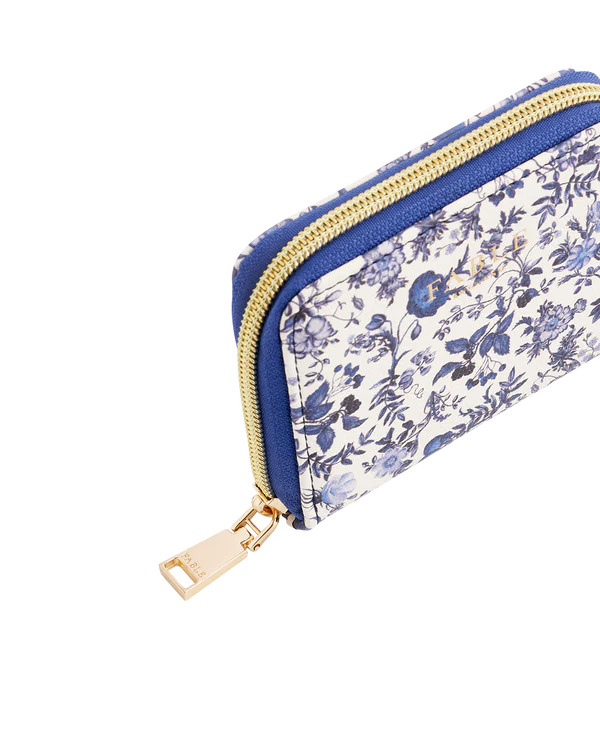 Cartera monedero pequeña Agnes Ditsy azul