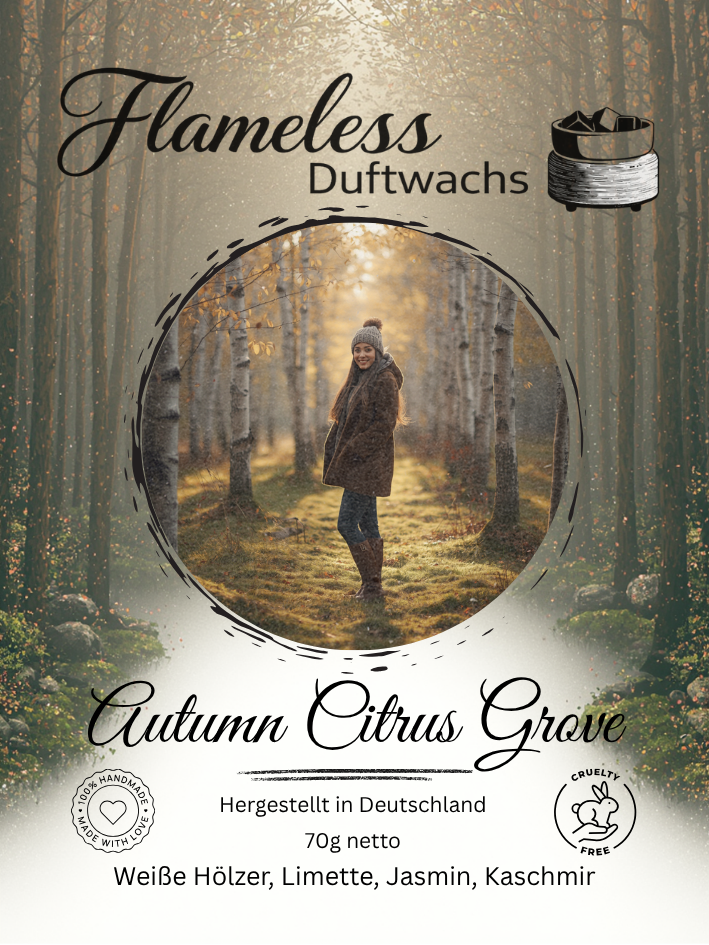 Cera aromática Arboleda Cítrica de Otoño · 70 g