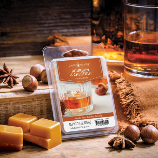 Cera clásica bourbon y castañas 70 g