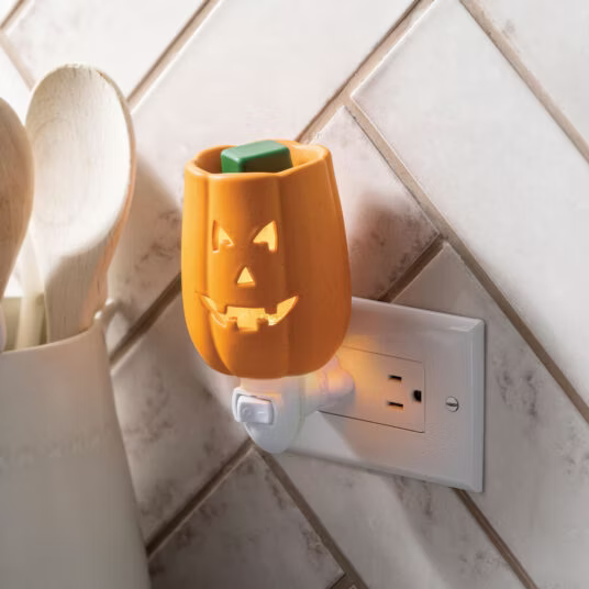 Lámpara aromática enchufable calabaza
