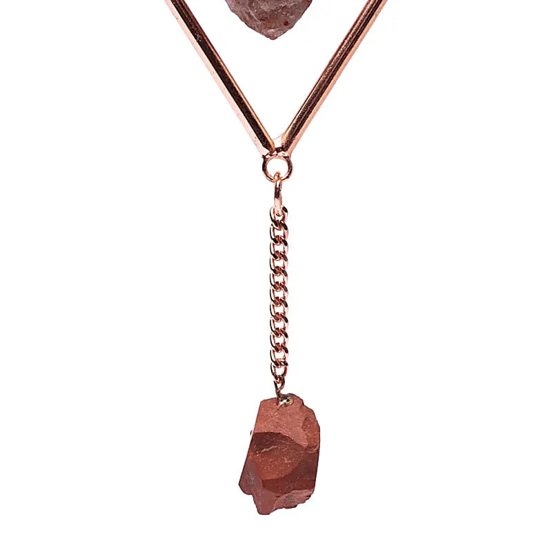Colgante de Ventana Diosa de la Luna y Piedras Chakra