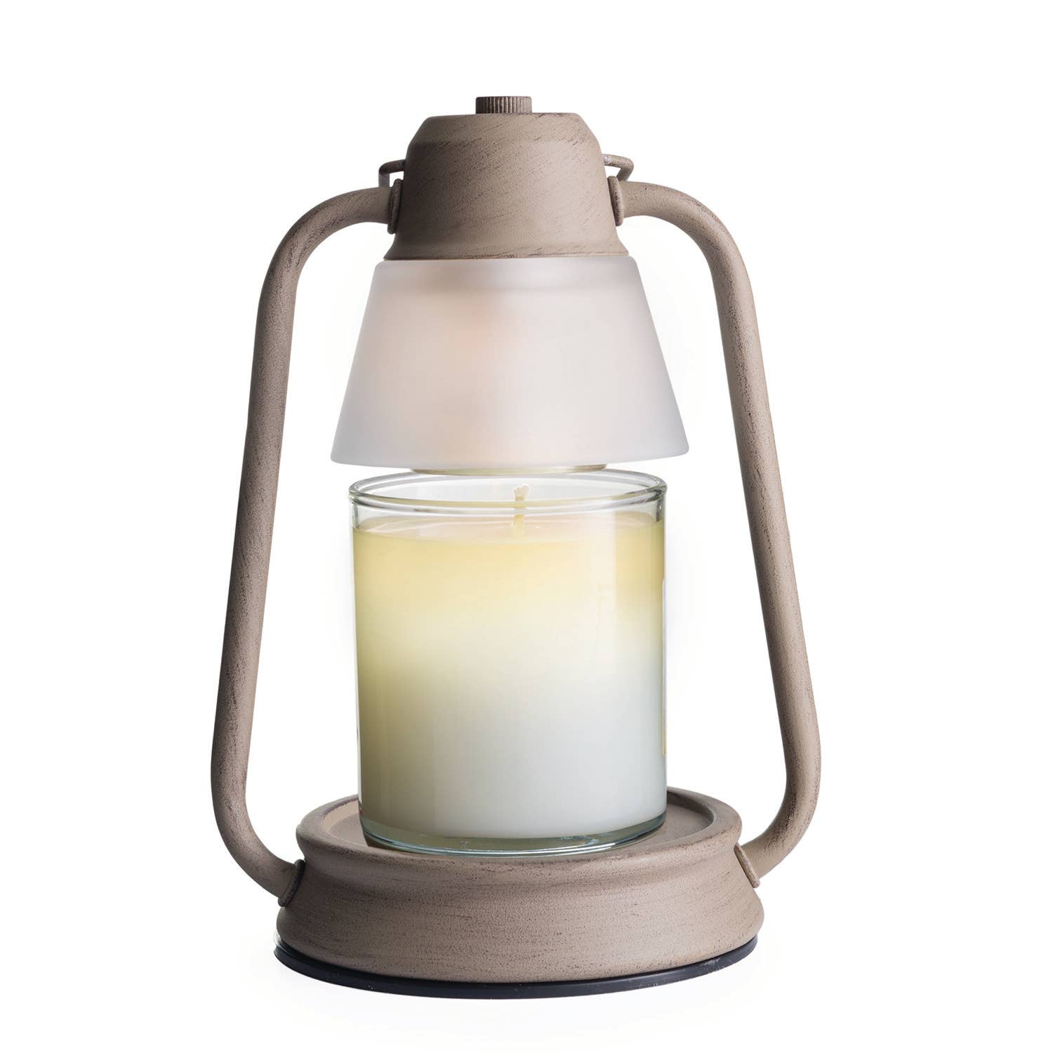 Farol para velas perfumadas pequeñas, gris pardo