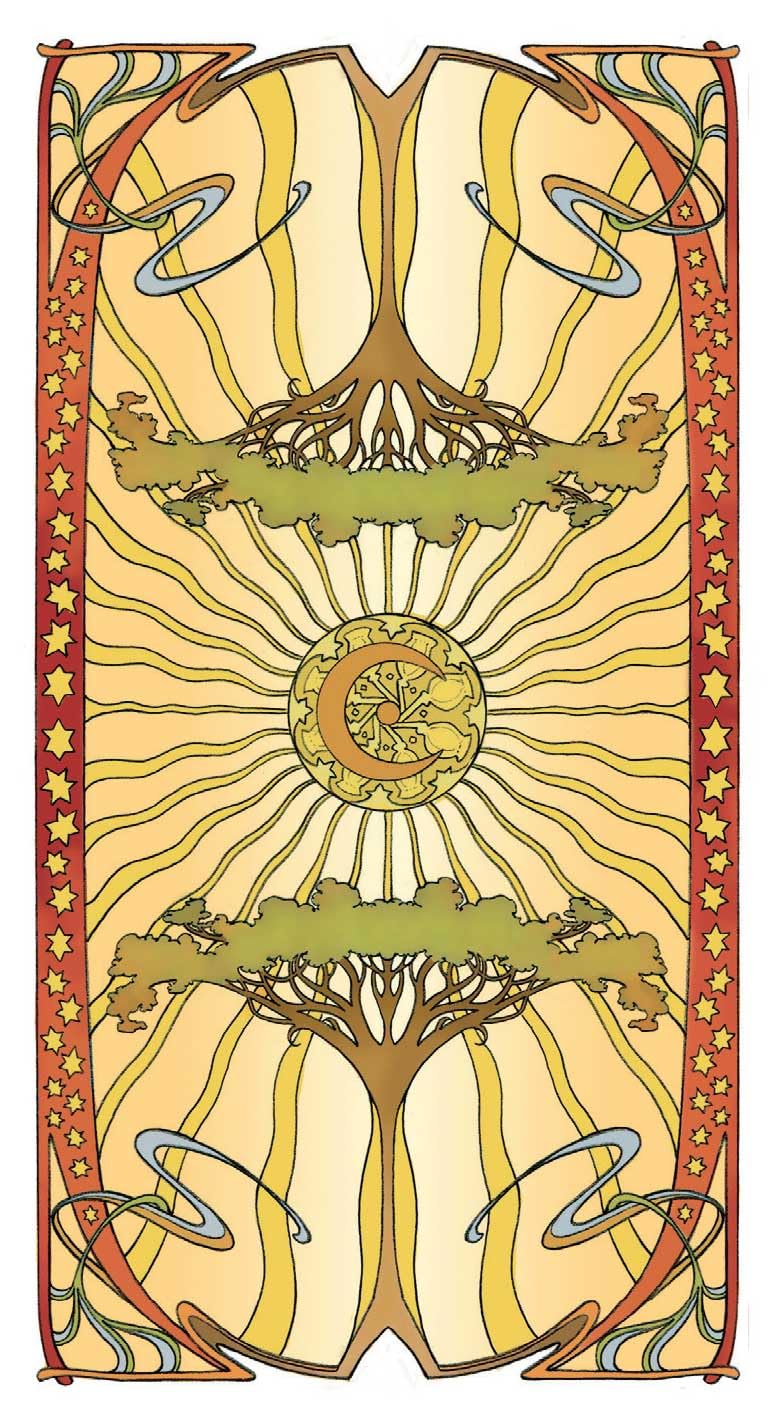 Golden Art Nouvea Tarot 22 Arcanos.