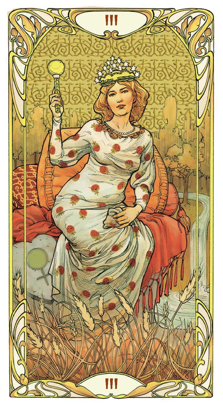 Golden Art Nouvea Tarot 22 Arcanos.