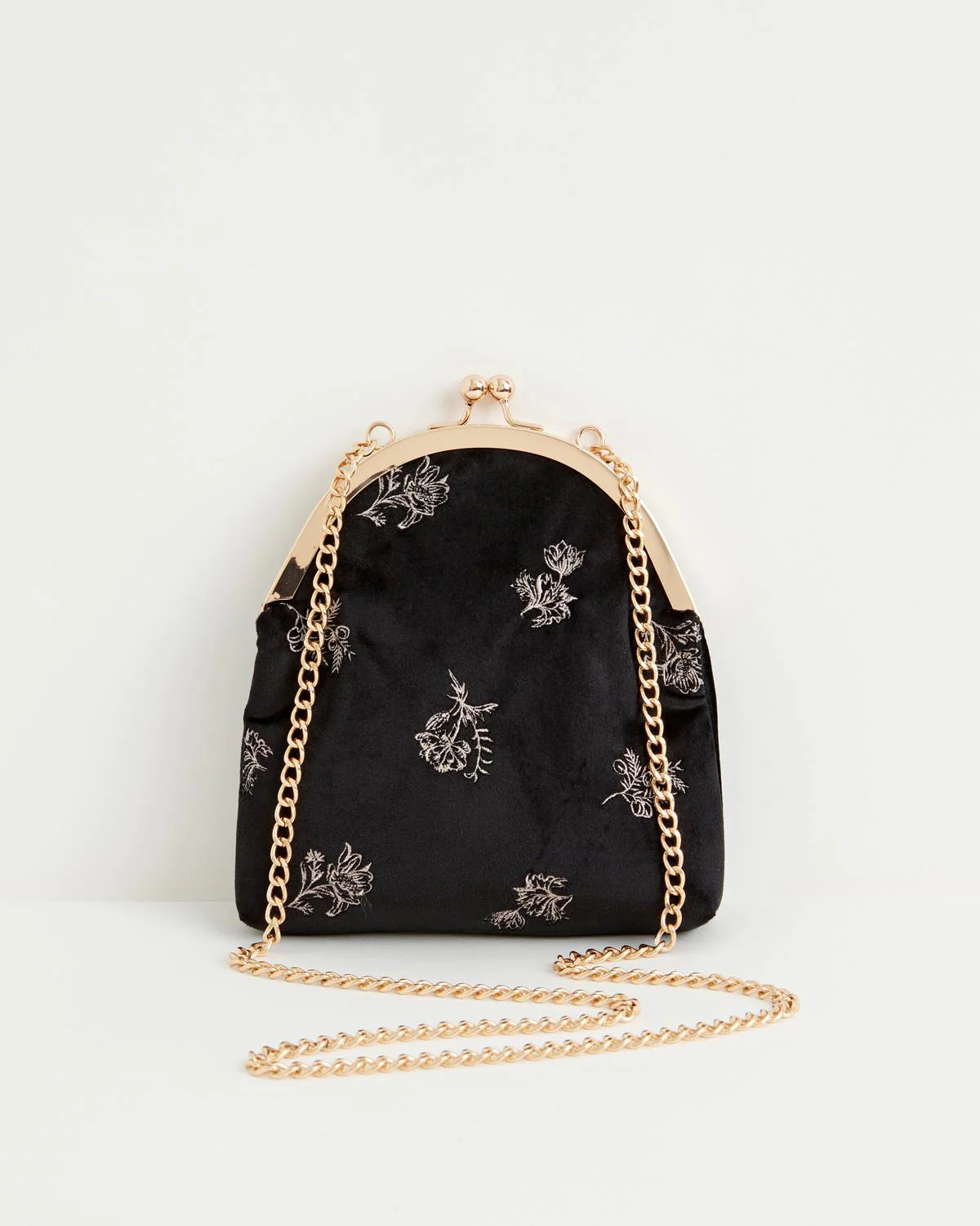 Bolso Bordado Victoriano - Negro