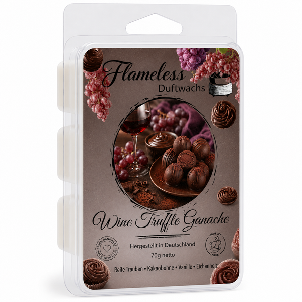 Ganache de trufa y vino cera aromática