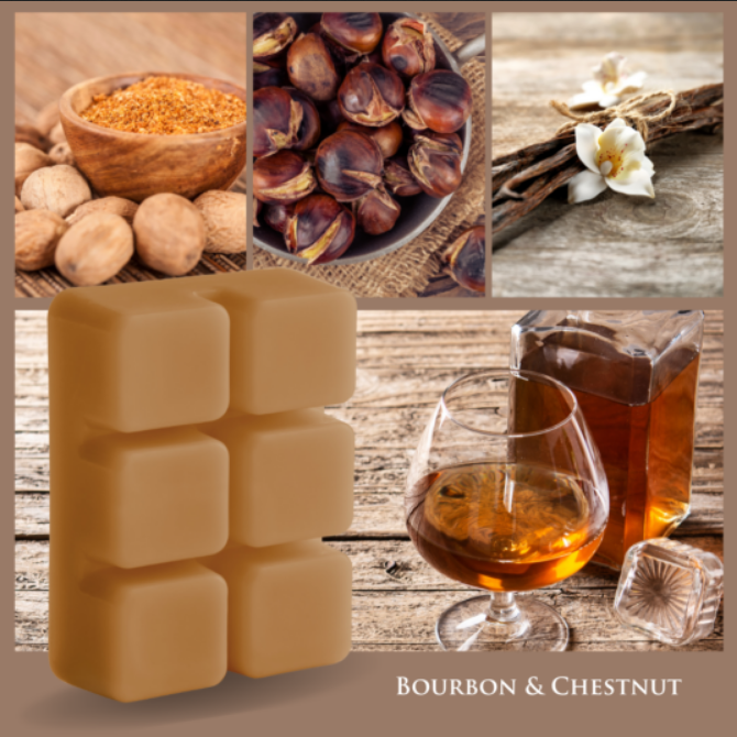 Cera clásica bourbon y castañas 70 g