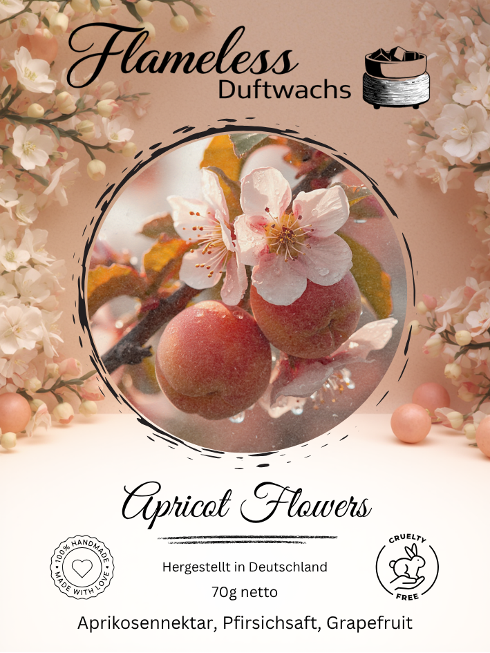 Flores de albaricoque cera aromática