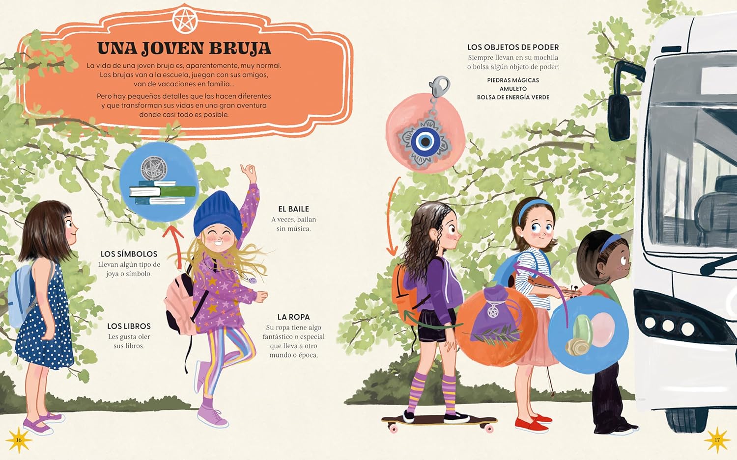 El libro de magia de una joven bruja