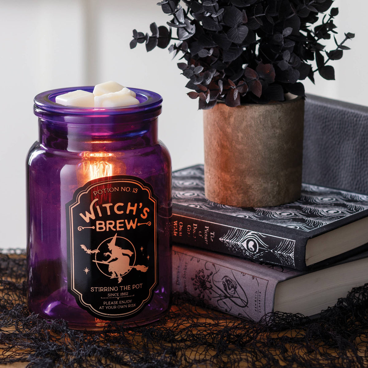 Lámpara aromática eléctrica Edison Pócima de Brujas · violeta oscuro