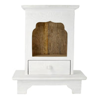 Altar con Base de Madera de Mango Blanqueada