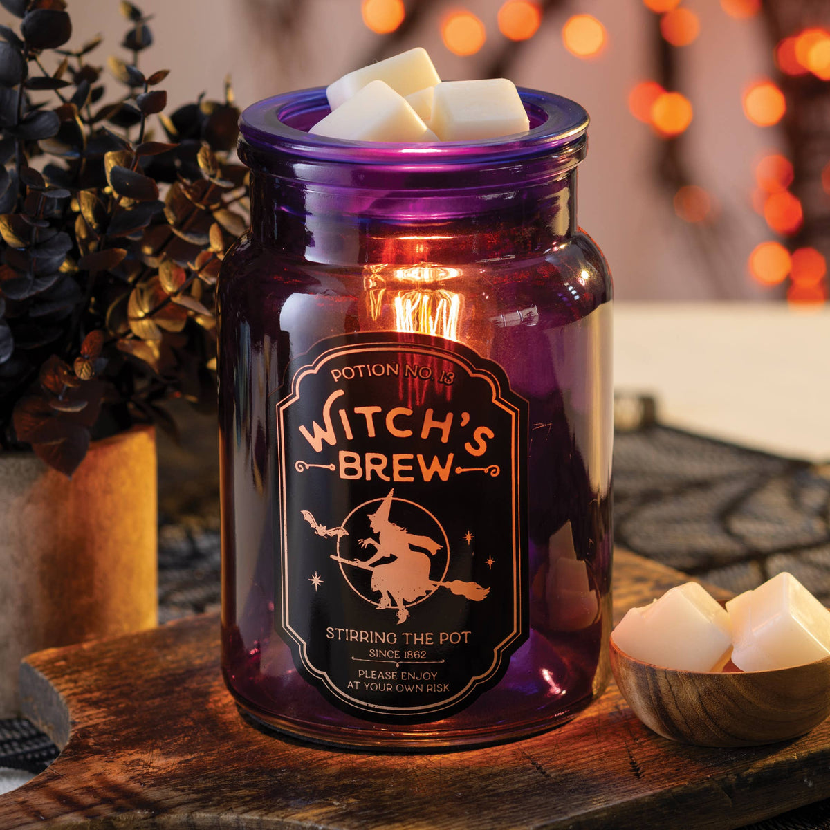 Lámpara aromática eléctrica Edison Pócima de Brujas · violeta oscuro