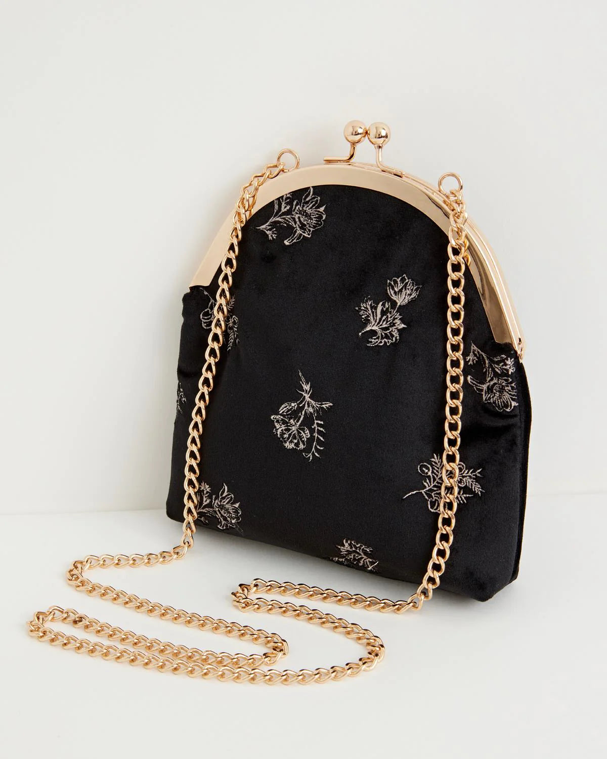 Bolso Bordado Victoriano - Negro
