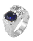 Anillo mar - plata y oro