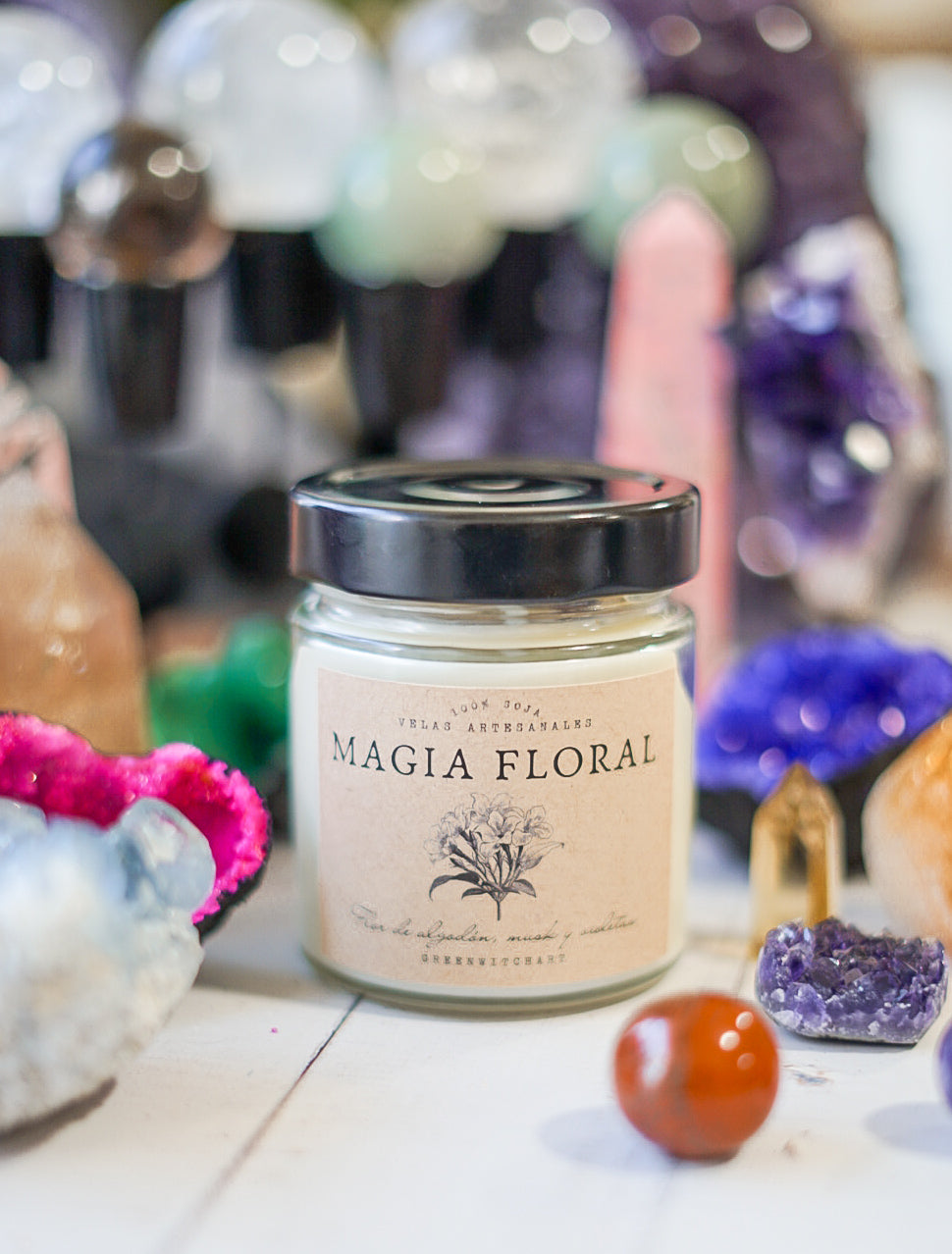 Vela Magia floral - primavera