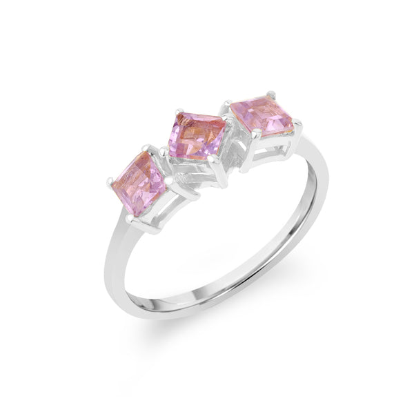 Anillo amatista - plata