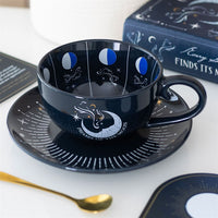 Taza de las fases lunares con plato
