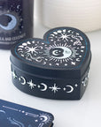 Caja Joyero en Forma de Corazón – Diseño Celestial con Luna