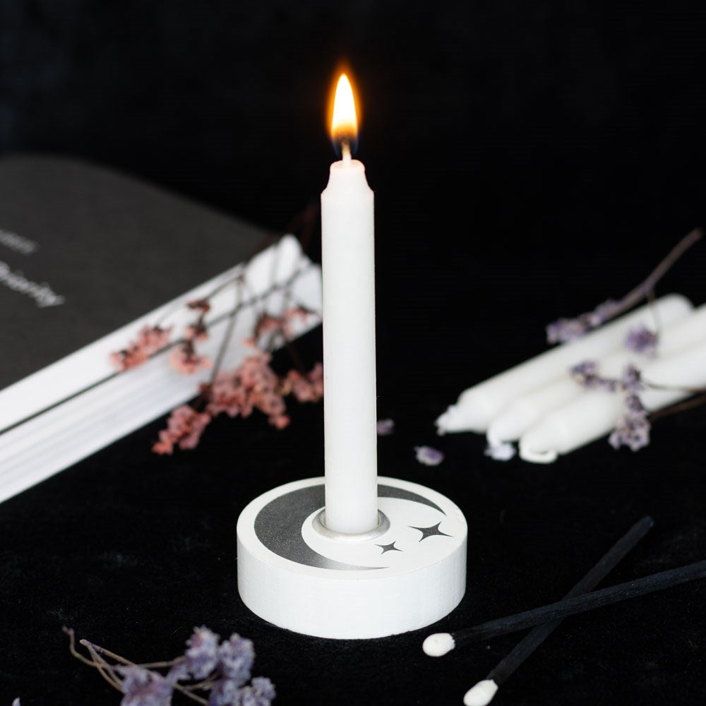 Soportes de madera para velas