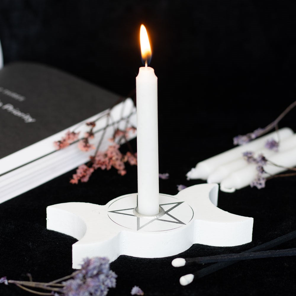 Soportes de madera para velas