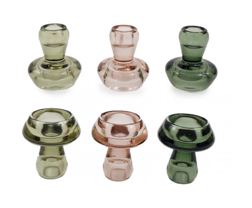 Portavelas de Cristal Seta