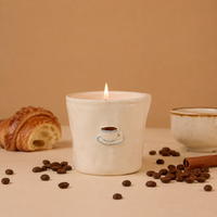 Vela Bistro Capuchino en cerámica  · 226 g
